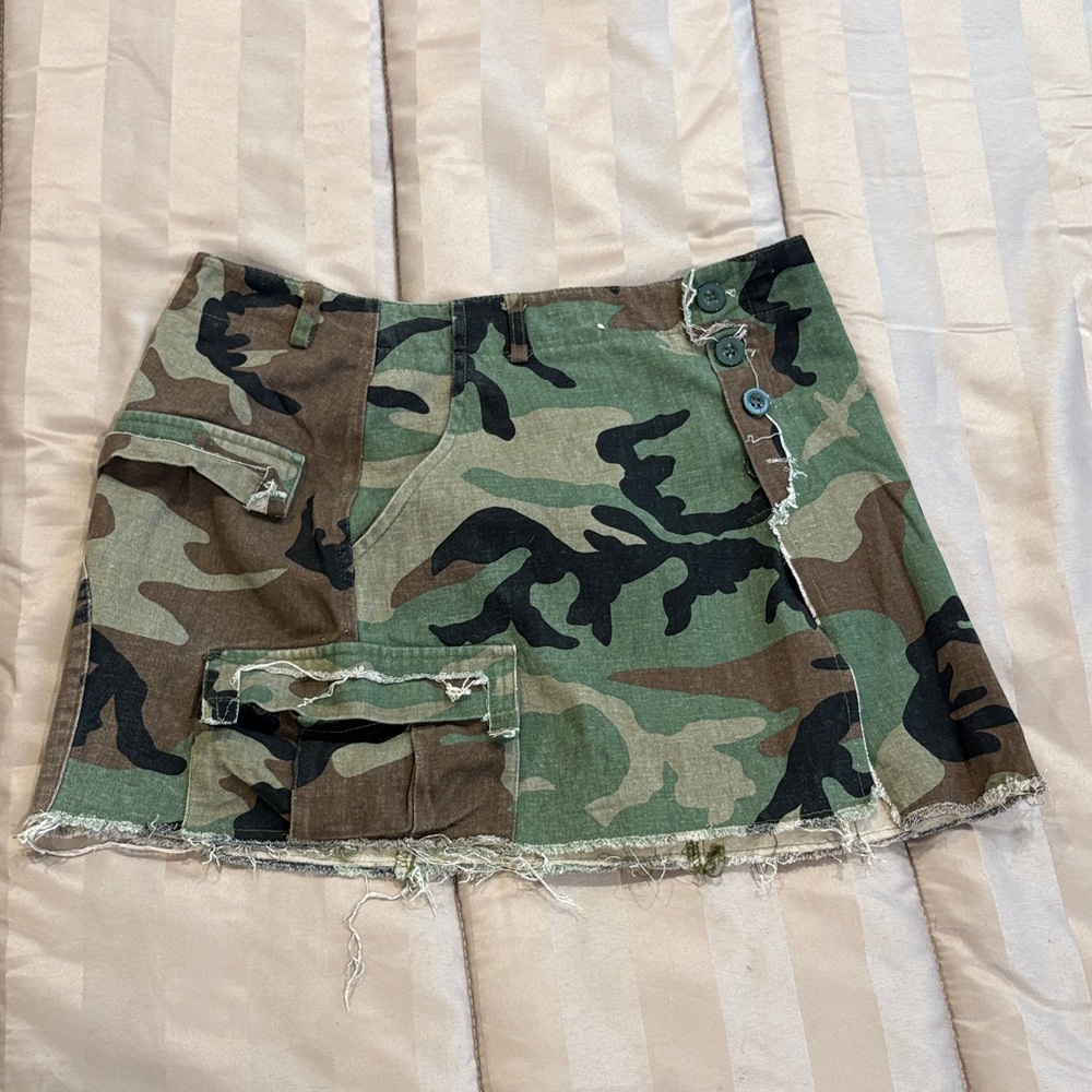 Camouflage Mini Skirt